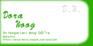 dora woog business card